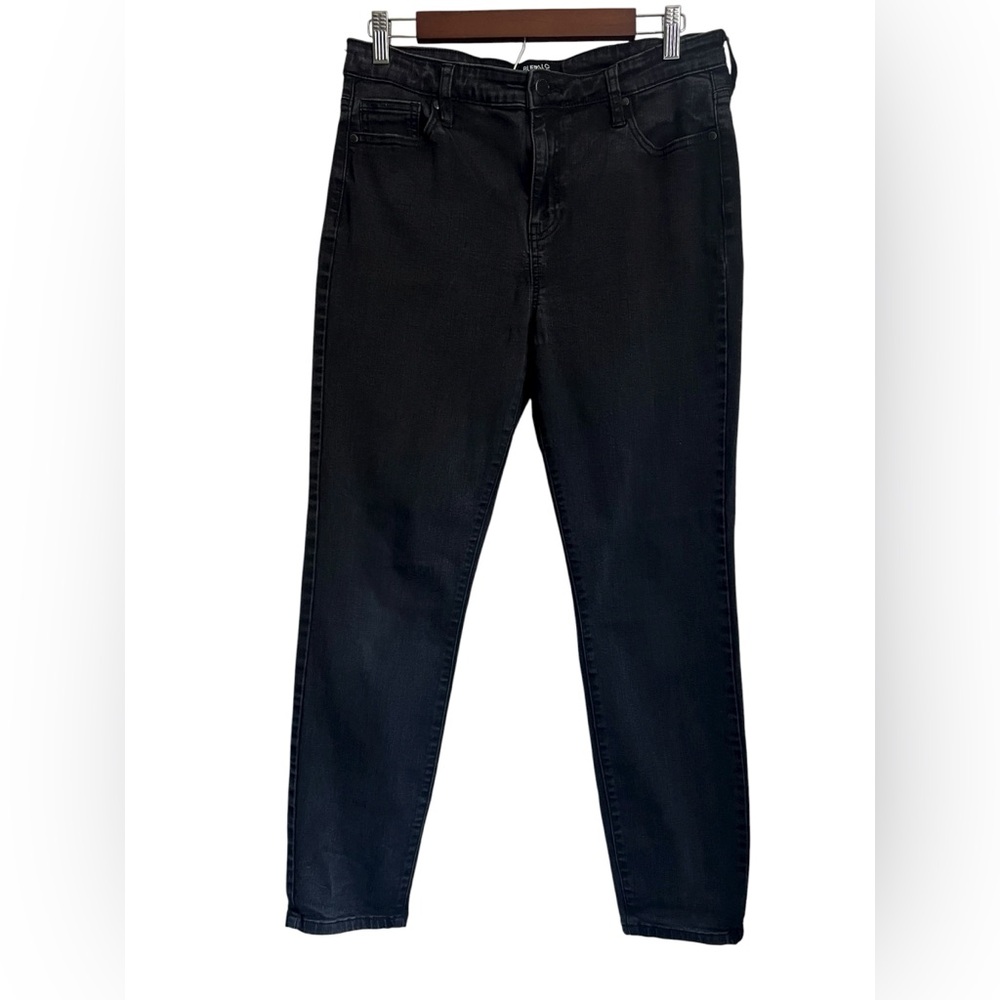 Buffalo David Britton Black High Rise Stretchy Skinny Jeans - SZ: 12/32